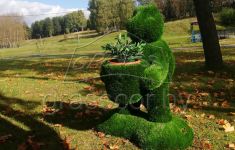 Черепашка с кашпо