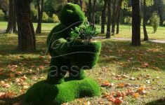 Черепашка с кашпо