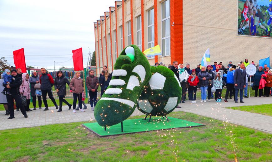Стадион райцентра в Шумилино благоустроили и усовершенствовали.